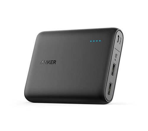 Anker PowerCore 10400mAh 2-Port Portable Charger Power Bank with PowerIQ and VoltageBoost Technology for for iPhone, iPad, Samsung Galaxy (Black)