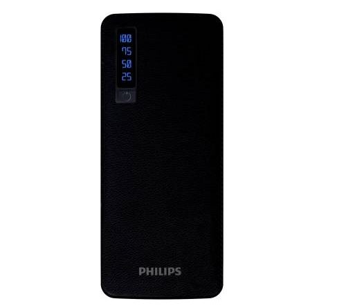 Philips 11000 mAh Power Bank (DLP6006B DLP6006B97) (Black, Lithium-ion)