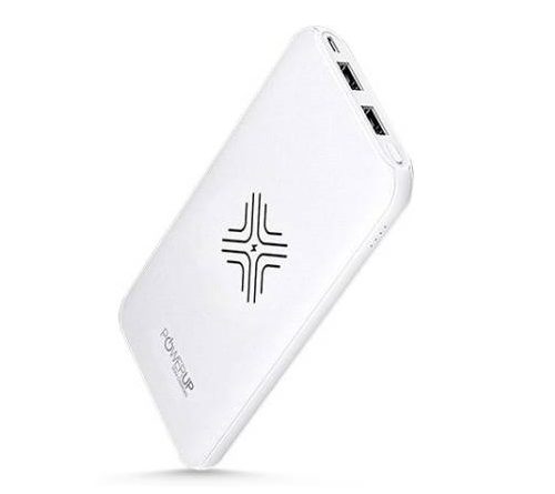 Power Up 10000 mAh Power Bank (PUP-PMWPB10K-01, Wireless Charger ) (White, Lithium Polymer)