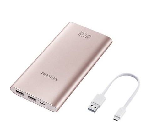 Samsung 10000 mAh Power Bank (EB-P1100BPNGIN, Battery Pack) (Pink, Lithium-ion)
