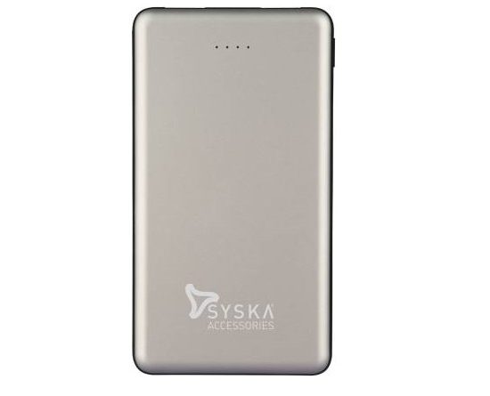 Syska 10000 mAh Power Bank (P1018B-SL, Power Shell 100) (Silver, Lithium Polymer)