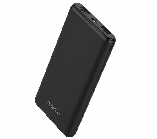 oraimo Compact 10000 mAh Ultra Slim Fast Charging Power Bank Portable Charger with Multi Protect Safety System